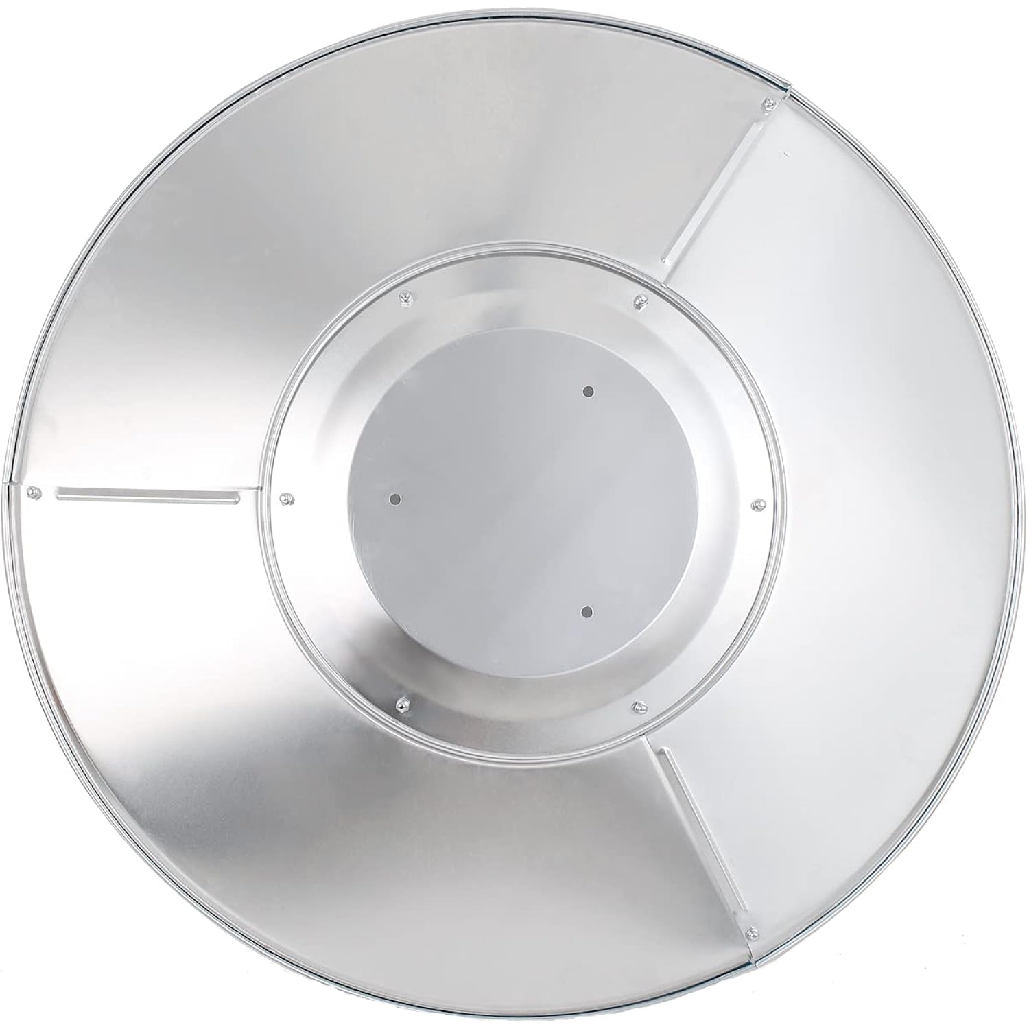 Patio Heater Reflector Shield, Aluminum Heat Reflector Shield Top For Propane Outdoor Heaters,Dome Replacement Parts(3-Hole Mount，33" Diameter Round)