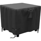 Propane Fire Pit Cover Square 30 Inch, Waterproof Heavy Duty 600D Gas Fire Pit Table Cover 30 X 30 X 25 Inch, Fit 28-30 Inch Firepit Table, All-Weather Protection For Patio Fire Table