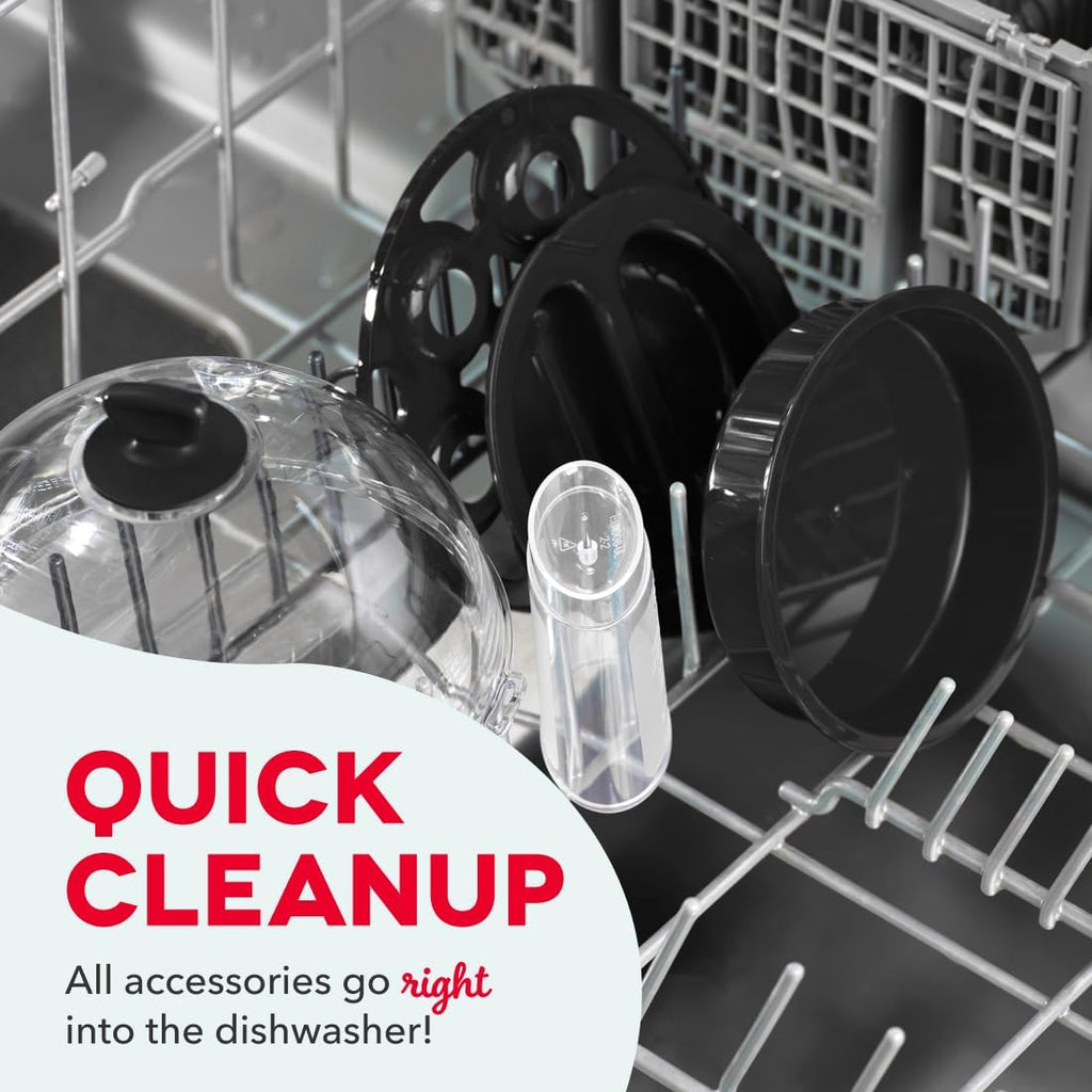 Dash Deluxe Egg Cooker - Boiler, Poacher & Steamer - Includes Measuring & Recipe Guide - Dishwasher Safe - Holds 12 Eggs, Black