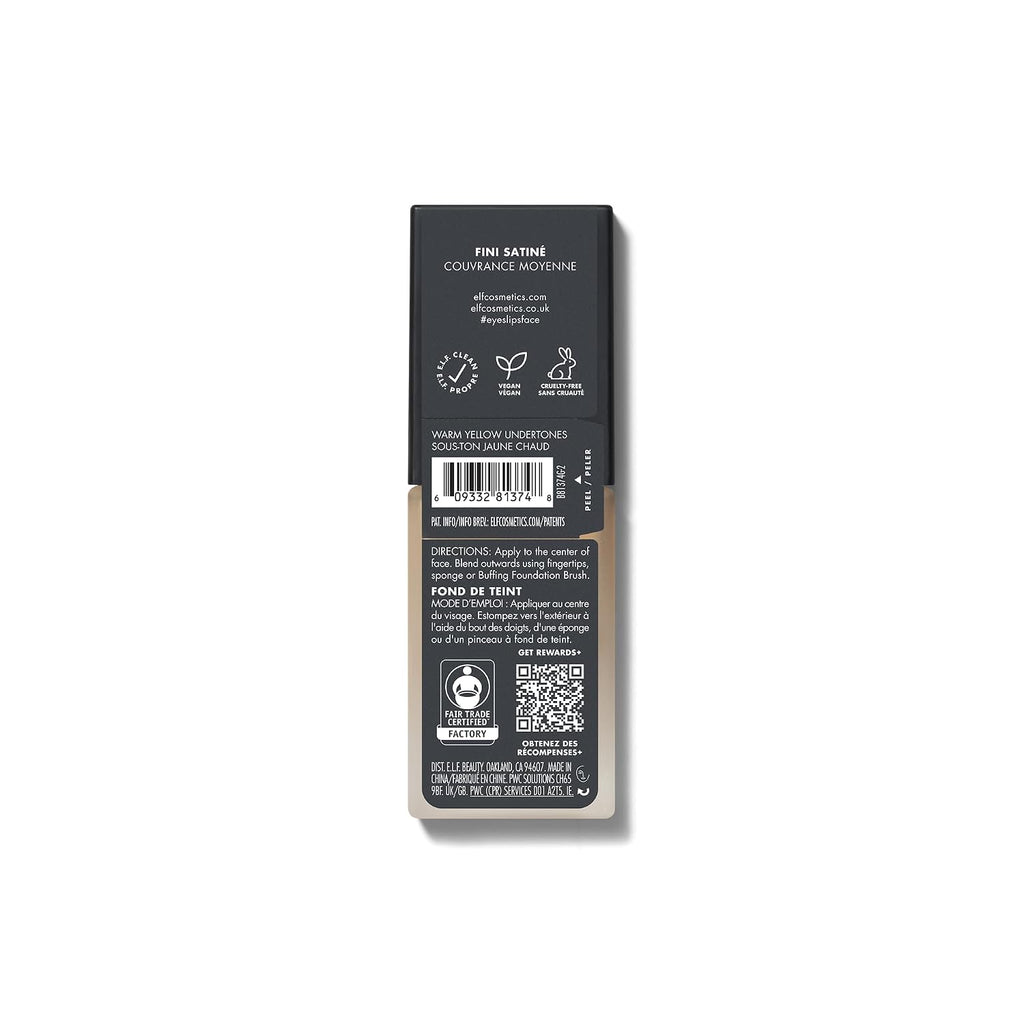 E.L.F. Flawless Finish Foundation, Improves Uneven Skin Tone, Lightweight, Medium Coverage & Semi-Matte, Vegan & Cruelty-Free, Buff, 0.68 Fl Oz (20Ml)