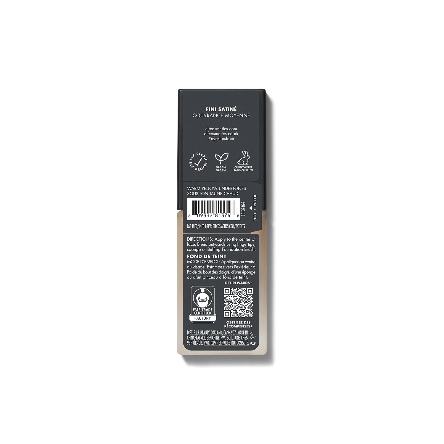E.L.F. Flawless Finish Foundation, Improves Uneven Skin Tone, Lightweight, Medium Coverage & Semi-Matte, Vegan & Cruelty-Free, Buff, 0.68 Fl Oz (20Ml)