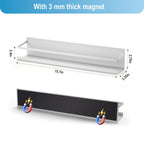 Metal Magnetic Book Shelf For Whiteboard, Metal Magnetic Bookshelf, Book Display Shelf For Teacher Kids Classroom Office (White)