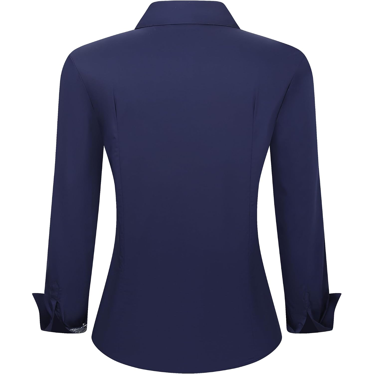 Esabel.C Womens Dress Shirts Cotton Long Sleeve Regular Fit Stretch Button Down Blouse