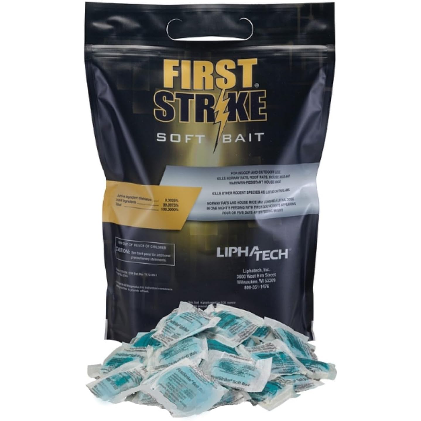 Lipha Tech Firststrike Rodent Bait 10G - 4Lb Bag (31113)