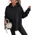 Anrabess Womens Oversized Hoodies Long Sleeve Fleece Side Slit Hooded Sweatshirts Pullover 2026 Fall Outfits Y2K Clothes