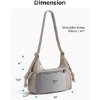 BAGSMART Crossbody Bags for Women, Puffer Purses for Women Daily/Travel, 6L Cute Fluffy Hobo Bag