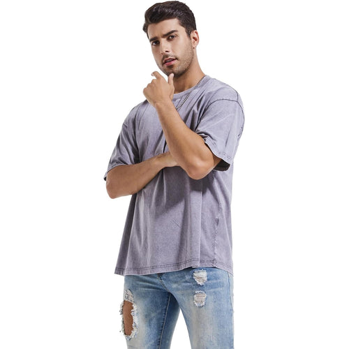 3 Pcs Men'S Oversized Heavy Cotton Summer T-Shirts Vintage Tee Loose Fit Short Sleeve Casual Tshirts For Men Women