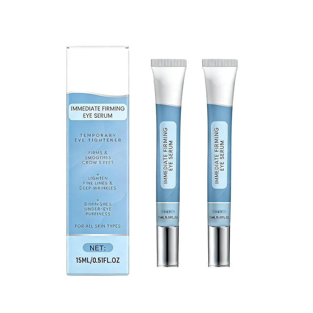 2-Pack Instant Firming Eye Serum – Under Eye Treatment For Puffiness, Fine Lines & Dark Circles, Lightweight Hydrating Eye Serum For Smoother & Refreshed Look