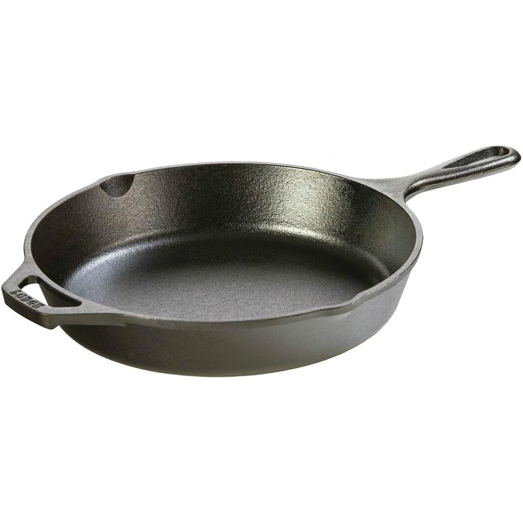 Lodge Cast Iron Set - 5-Piece Set - Pre-Seasoned Kitchen Set - Skillets, Griddle & Dutch Oven Included - PFAS-Free Non-Toxic Cookware