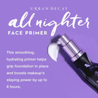 Urban Decay All Nighter Longwear Face Primer - Smoothing & Hydrating Base For Foundation Face Makeup, Sheer & Lightweight, Helps Smooth & Even Skin, For All Skin Types, Paraben-Free, Vegan