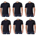 Kirkland Signature Men'S Crew Neck Tee 100% Combed Heavyweight Cotton T-Shirts (Pack Of 6)