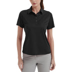 Women'S Polo Shirts Upf 50+ Casual Work Quick Dry 4 Buttons Short Sleeve Collared Golf Shirt Xs-4Xl