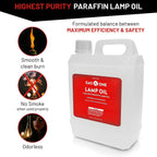 Gasone Liquid Paraffin Lamp Oil – 1 Gallon (128Oz) Clear – Odorless, Smokeless Indoor Outdoor Fuel For Lanterns, Lamps, And Torches – Safe Packaging