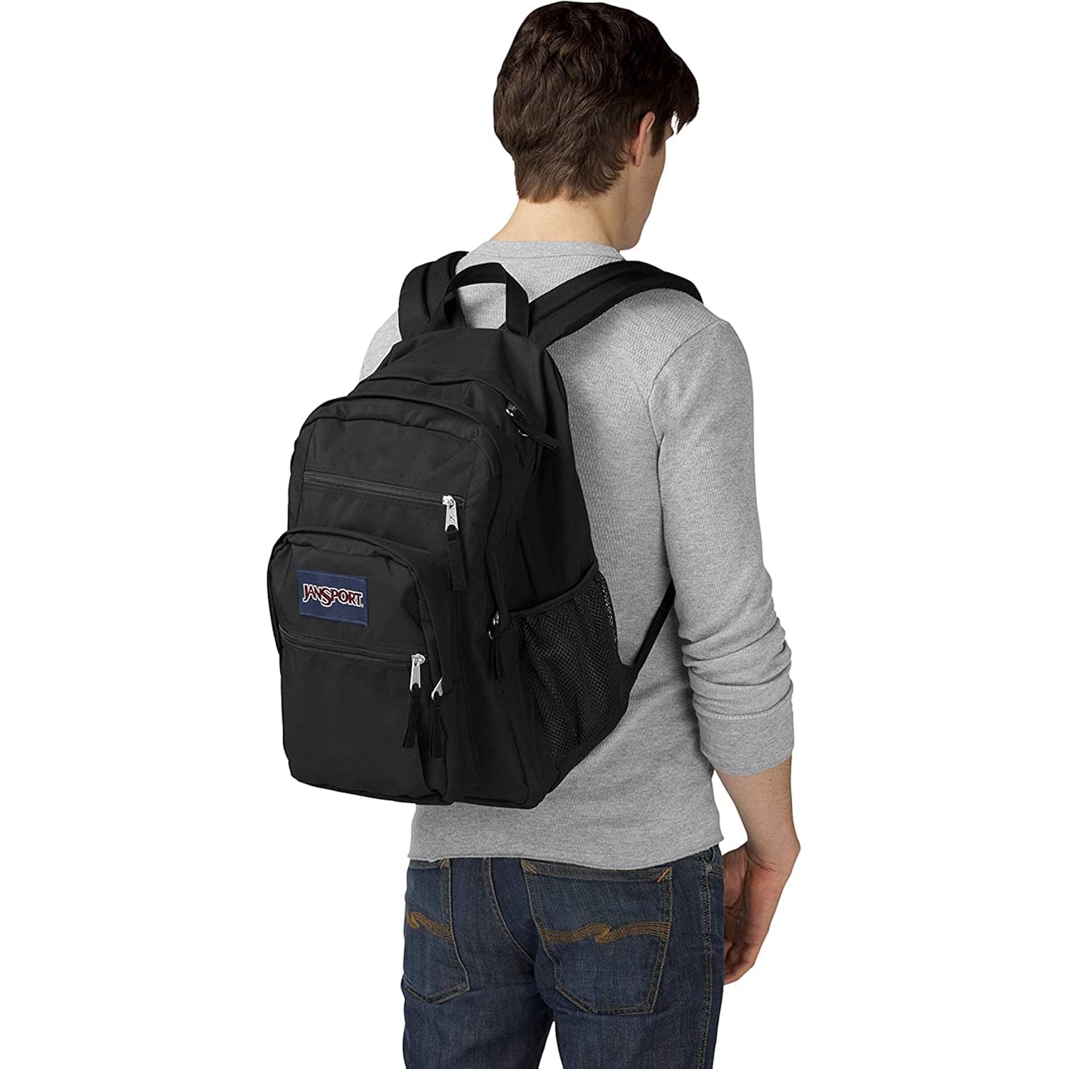 Jansport Big Student Backpack (Black/Black, One Size)