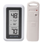 Acurite Digital Thermometer With Indoor, Outdoor Temperature And Daily High And Lows (00424Ca), White