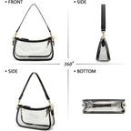 Kkxiu Small Shoulder Bag For Women - Mini Purses For Women Vegan Leather Purse Classic Retro Handbag With Removable Strap