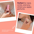 SweetSpot Flavored Solid Perfume Stick, Portable Travel Perfumes for Women, Long Lasting Fragrances, Non Sticky Formula, Natural Ingredients, Fragrance Stick (Strawberries & Cream)