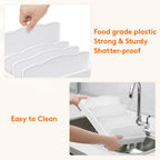 Lifewit Kitchen Cabinet Organizer For Food Contanier Lid, Lid Holder With 6 Adjustable Dividers & 7 Sections For Pantry Organizers And Storage, Home Drawer Organization, Large, 13" X 10"