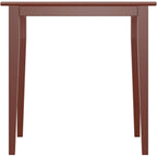 Winsome Groveland Wooden Square Dining Table, 29" In Walnut, Practical & Elegant Table For Eating, Study, Work, Sturdy Furniture For Kitchen, Dining Room, Office, Entryway
