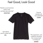 Fresh Clean Threads Men'S T-Shirts V Neck Premium Basic Short Sleeve Tees - Fitted Style, Ultra Soft, Tag-Free Comfort