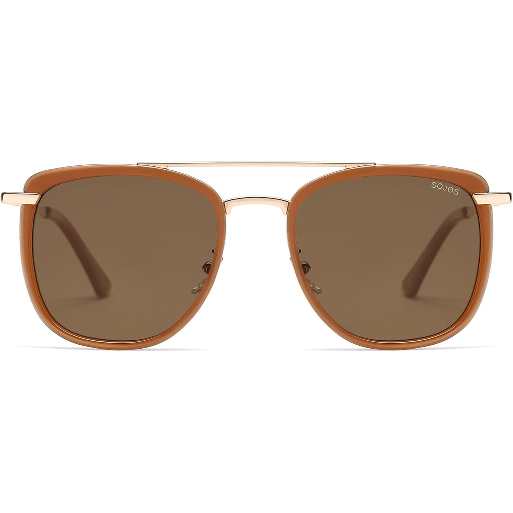Sojos Retro Aviator Square Polarized Sunglasses For Women Men,Vintage Women'S Sun Glasses Shades Uv400 Sj2180