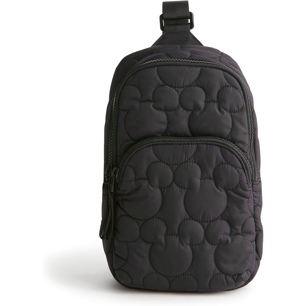 Vera Bradley Women'S Featherweight Lorman Sling Backpack – Water Resistant Crossbody Purse For Travel, Work – Moonless Night