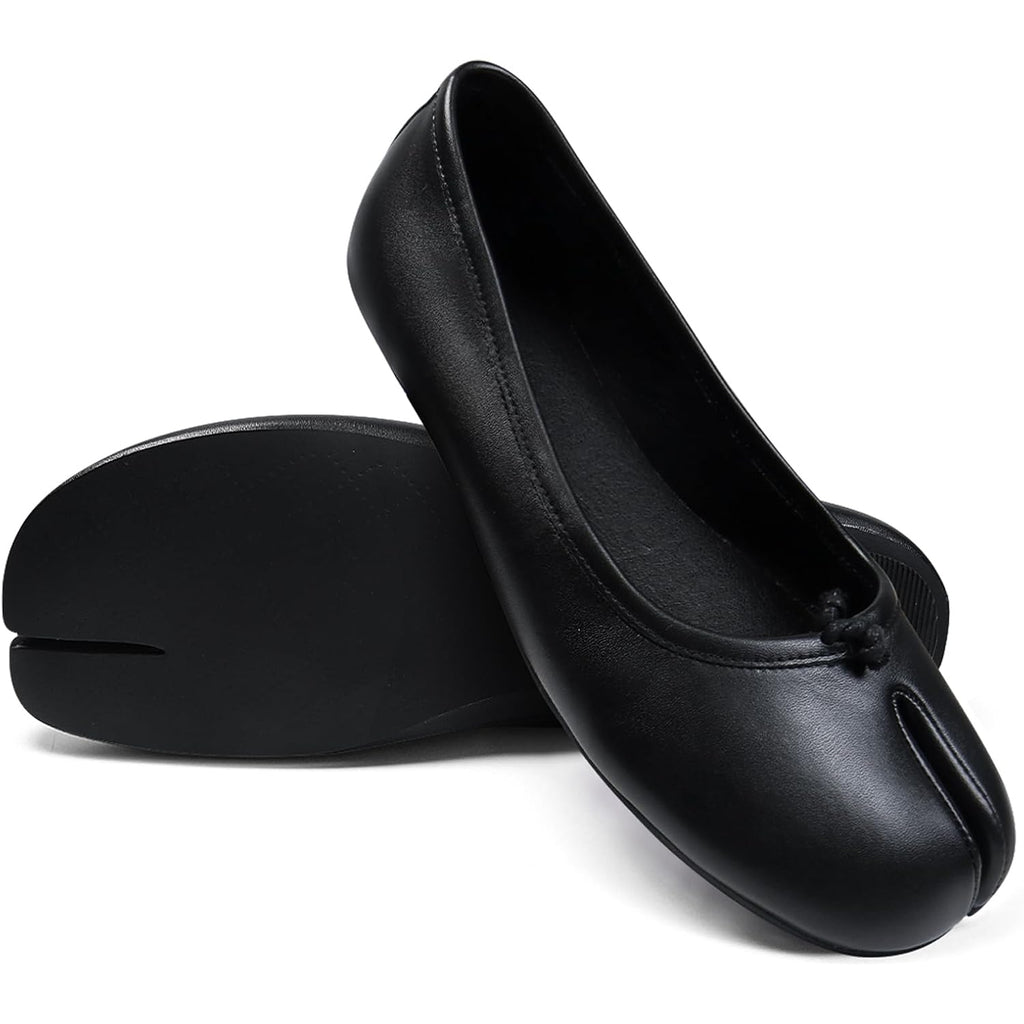 Vbdb Tabi Ballet Flats Shoes For Women Rounde Toe Wide Width Split Toe Low Heel Comfortable Flats Shoes