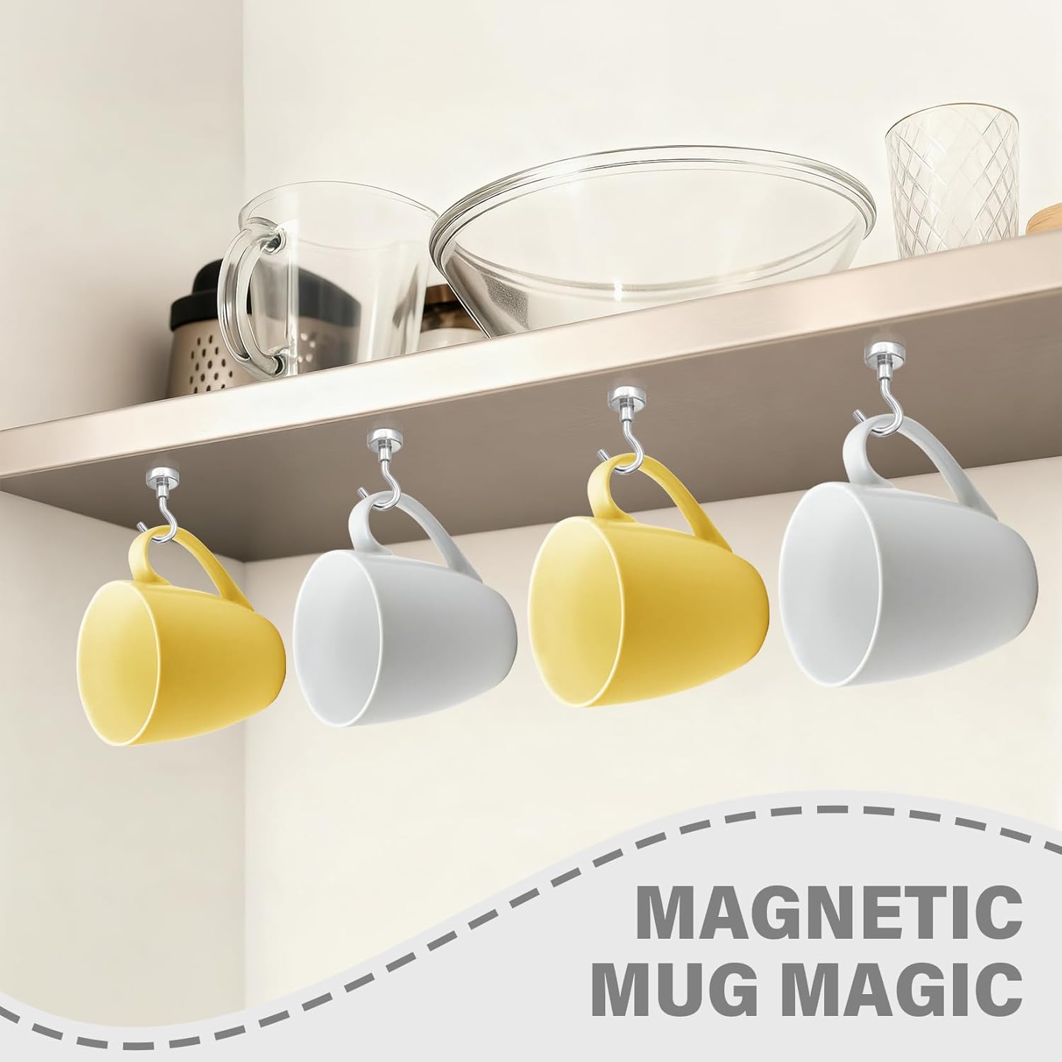 8 Pack Magnetic Hooks for Cruise Cabins, 25 LB Neodymium Magnets with Hooks, Heavy Duty Magnet Hooks for Hanging, Cruise Essentials 2026, Kitchen, Office, Towels, Curtains, Fridge (Silver)