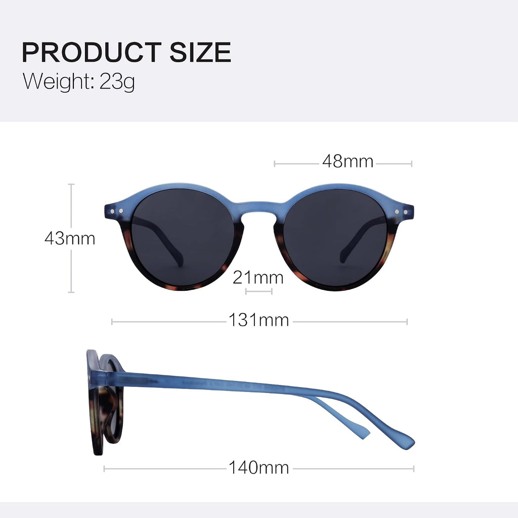Zenottic Polarized Round Sunglasses, Stylish Sunglasses For Men And Women Retro Classic, Multi-Style Selection