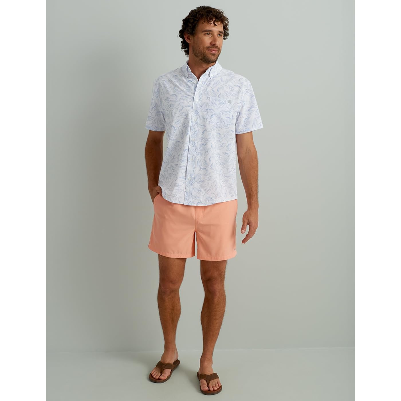 Huk Mens Kona Short Sleeve Shirt | Performance Button Down