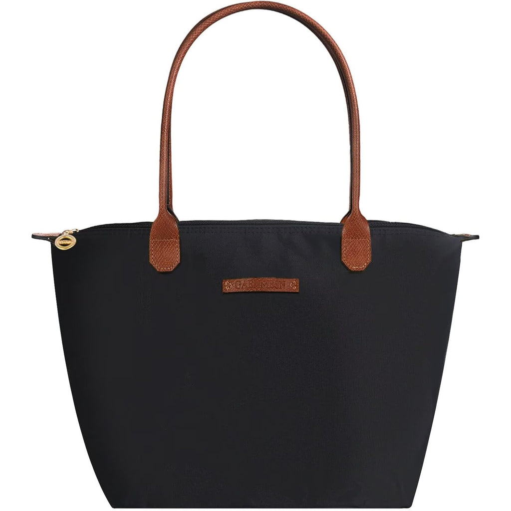 Waterproof Nylon Tote Bag For Women Lightweight Designer Handbag With Zipper Stylish And Durable Purse