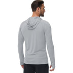 Boladeci Men'S Upf 50+ Sun Protection Lightweight Hoodie Shirts Long Sleeve Fishing Shirt Spf Uv Hiking Swim