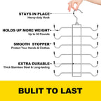 Metal Tank Top Hanger 2 Pack, Space Saving Bra Organizer With 24 Easy Access Hooks, 360° Swivel Closet Organizers And Storage, Apartment College Dorm Room Essentials, Small Space Organization Solution