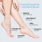 Bodipure All-In-1 Moisturizing Foot Mask, Keratin & Vitamin E Foot Mask for Dry Cracked Feet, Callus & Heel Softening, Easy-to-Use Pedicure Foot Repair, Chemical-free Feet Treatment 12 Pairs