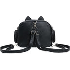 Kawaii Cat Ita Bag Crossbody Shoulder Backpack With Insert Pin Display | Protect Dolls & Enamel Pins, For Daily Trips And Kpop Concert Outings