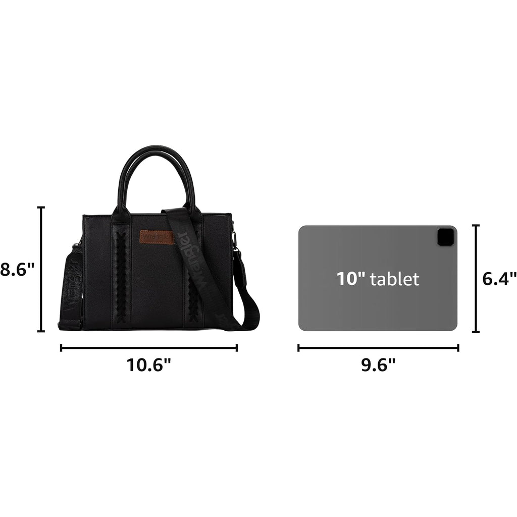Wrangler Tote Bag For Women Designer Satchel Handbags Top-Handle Purses With Strap