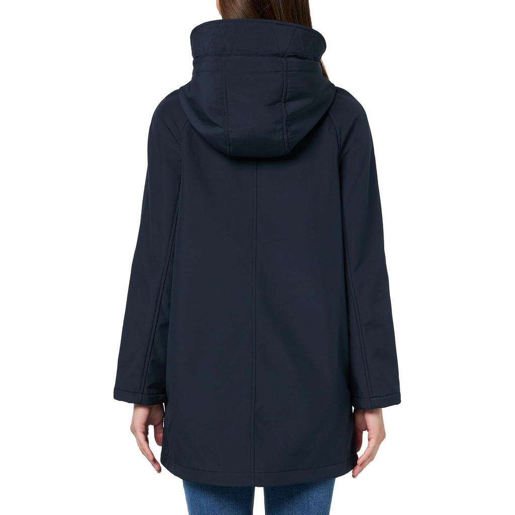 Tommy Hilfiger Women'S Snap Front Softshell Aline Raincoat