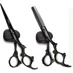 Black Dragon 6.0 Inch Professional Dragon Handle 440C Salon Hair Cutting Scissor - Hairdressing Thinning Shears- Perfect For Barber And Home Use (Scissors Set)