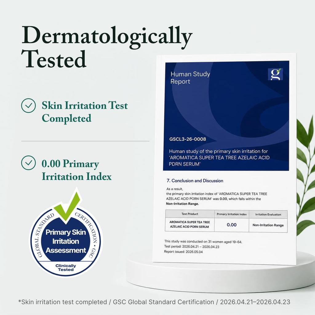Aromatica Azelaic Acid 10% Serum, Blemish & Redness Soothing Facial Serum, Pdrn Serum, Tea Tree Complex, For Sensitive & Blemish-Prone Skin, Lightweight & Low Irritation, Korean Skincare, 1.01 Fl Oz
