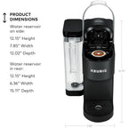 Keurig K-Supreme Single Serve K-Cup Pod Coffee Maker, MultiStream Technology, 4 Brew Sizes, 66oz Dual-Position Removable Reservoir, Black