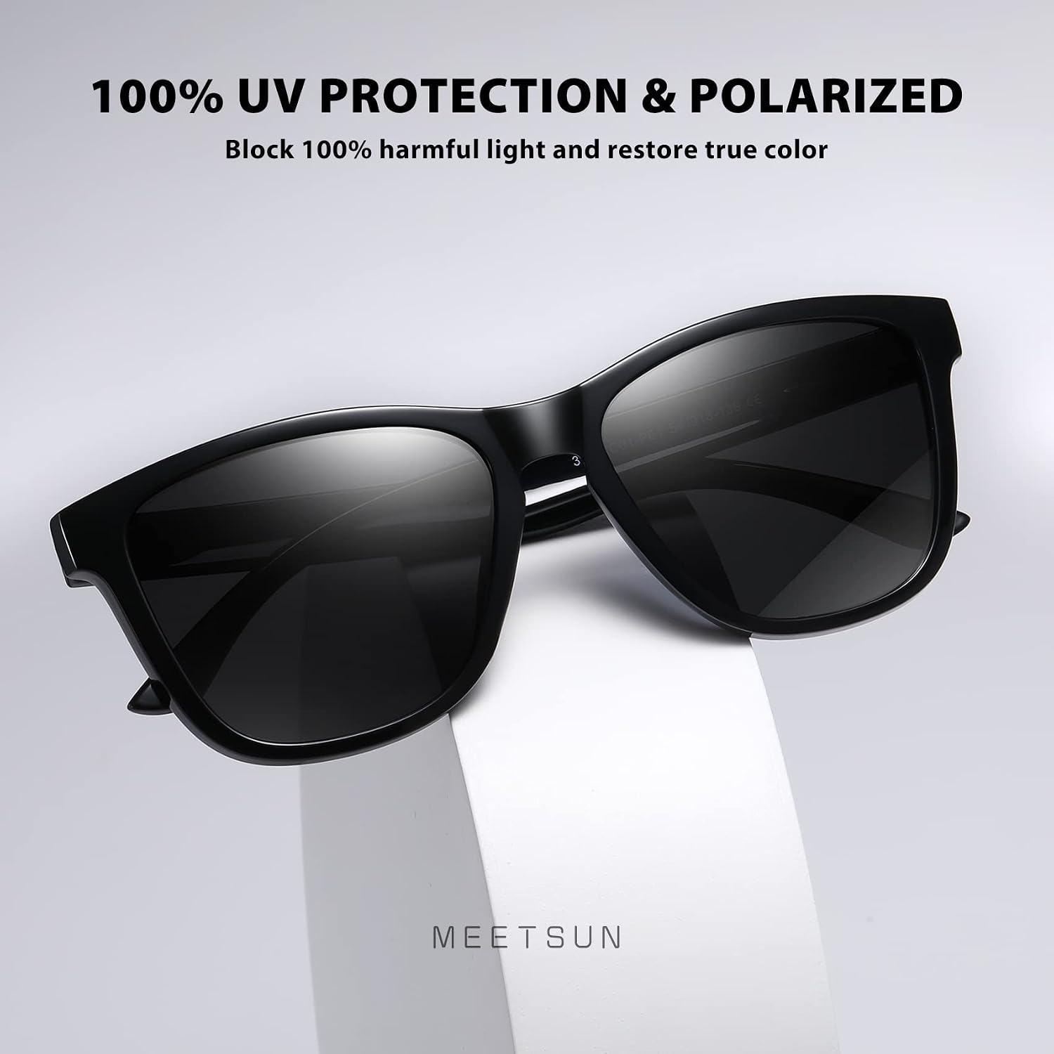 MEETSUN Polarized Sunglasses for Women Men Trendy Classic Retro Designer Style Fashion UV400 Protection 3 PACK 3 Pack Black + Light Brown + Tortoiseshell