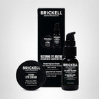 Brickell Men'S Restoring Eye Routine For Men, Eye Cream And Serum For Men, With Aloe, Peptides, And Hyaluronic Acid, Unscented, Men'S Skin Care Gift Set
