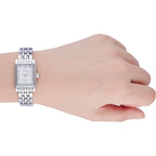 Miykon Dainty Watches for Women - Small Face Square Womens Watch with Genuine Crystals, Classic Luxury Style Bracelet Watch for Petite Thin Wrists, Cute & Unique - Japanese Quartz, Waterproof to 100ft