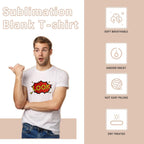 Orj 8 Pcs Unisex Tshirts For Adults Sublimation Blank T Shirt White Polyester Shirts Crew Neck Short Sleeve For Sublimation
