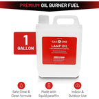 Gasone Liquid Paraffin Lamp Oil – 1 Gallon (128Oz) Clear – Odorless, Smokeless Indoor Outdoor Fuel For Lanterns, Lamps, And Torches – Safe Packaging