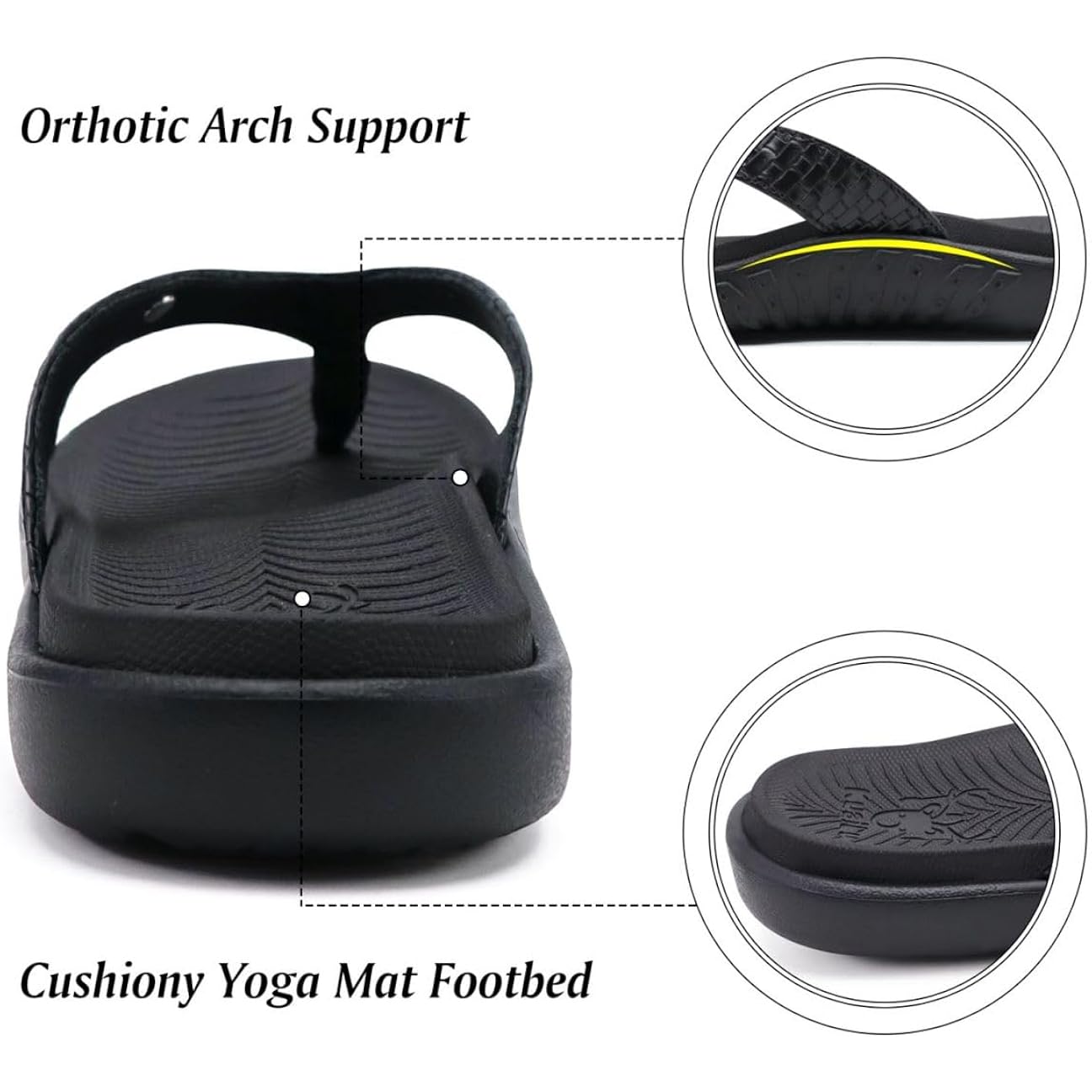Kuailu Womens Flip Flops Ladies Yoga Mat Comfortable Walking Thong Sandals With Plantar Fasciitis Arch Support Slip On Indoor Outdoor For Summer