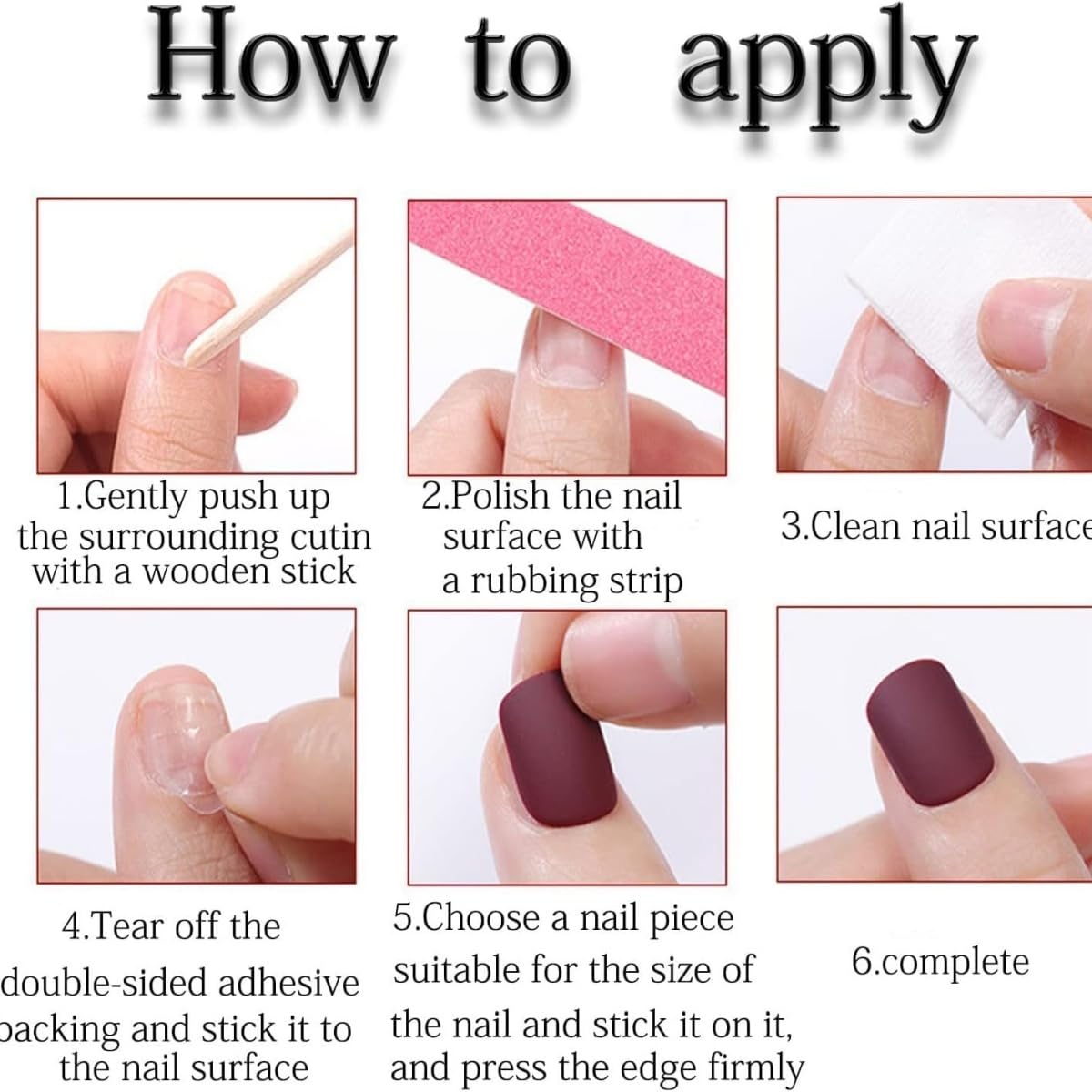 24Pcs French Tip Press on Nails Medium Almond Fake Nails with White Polka Dot Designs Stick on Nails Red Nails Press Ons Reusable Acrylic Glue On Nail for Women Nail Art Decoration