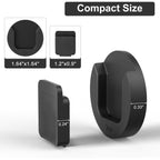 Magnetic Remote Control Holder Wall Mount, 4 Pack Tv Remote Control Holder For Fan/Air Conditioner, Self-Adhesive Bedside Caddy For Tv Backside/Bedroom/Office/Rv Home Organizer Storage(Black)
