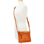 Dooney & Bourke Women'S Crossbody Bags, Florentine Leather Allison Purse With Zipper Pockets And Adjustable Shoulder Strap