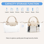BOSTANTEN Clear Bag for Stadium Approved Crossbody Purse Handbags for Concerts Sports Events
